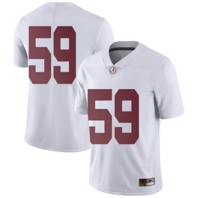 Youth Alabama Crimson Tide #59 Jake Hall White Limited NCAA College Football Jersey 2403CABI1